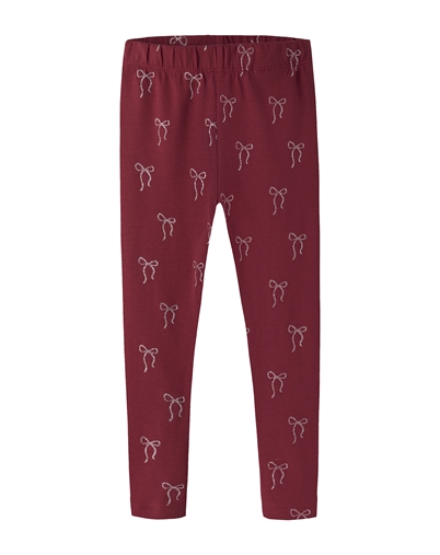 Name it - NMFRi Leggings - Red Dahlia